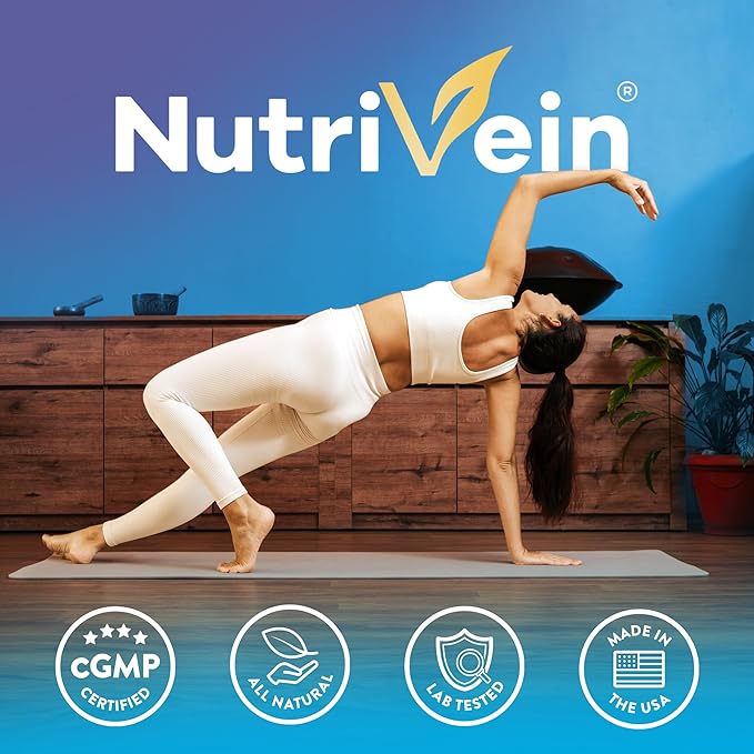 Nutrivein Multi Collagen Pills 2250mg - 180 Collagen Capsules - Type I, II, III, V, X, Anti-Aging, Healthy Joints, Hair, Skin, Bones, Nails, Hydrolyzed Protein Peptides for Woman and Men
