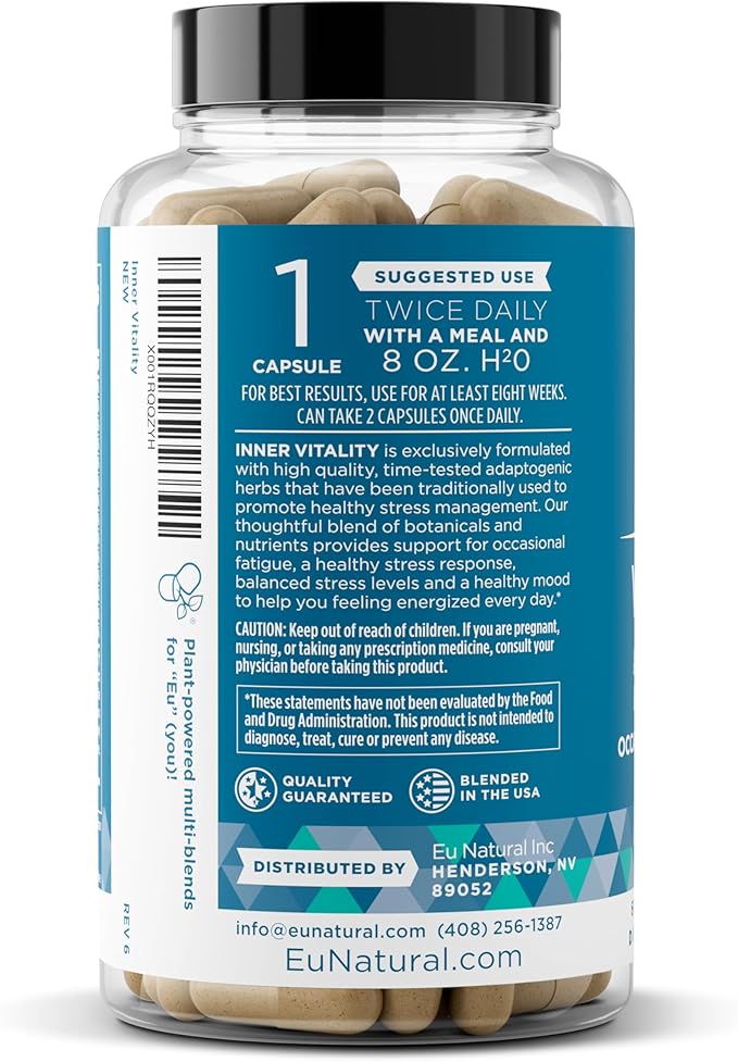 Vitality Cortisol Manager – Fight Fatigue, 60 Veg