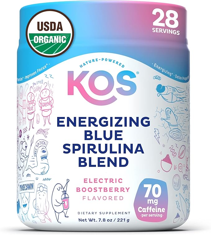 KOS Energizing Blue Spirulina Blend 28 Servings