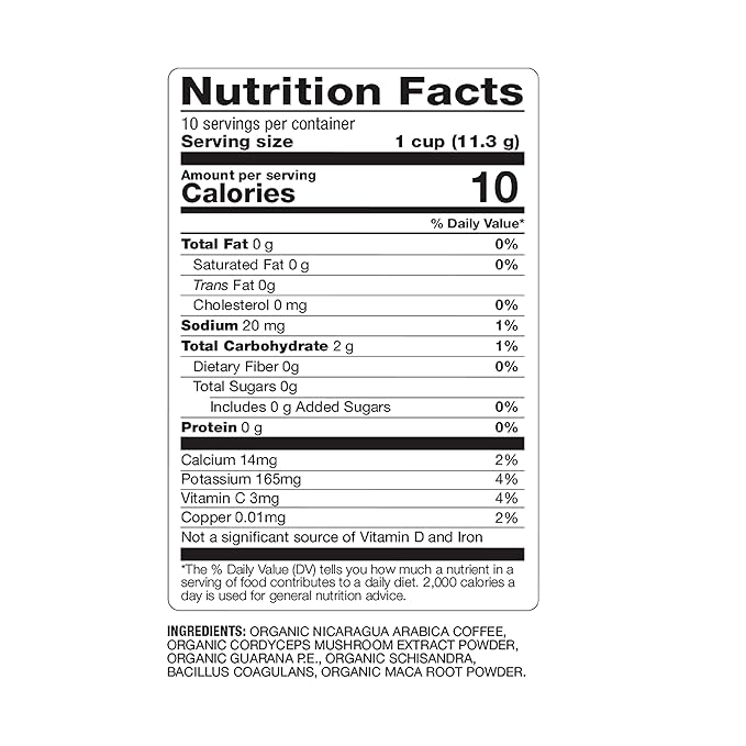 BareOrganics 13214 ENERGIZING USDA Organic Coffee Infused with Superfoods & Probiotics, Organic Coffee Pods, Keurig K-Cup Compatible Organic Coffee Pods, Vegan, Gluten Free, 10 Single (Pack of 2)
