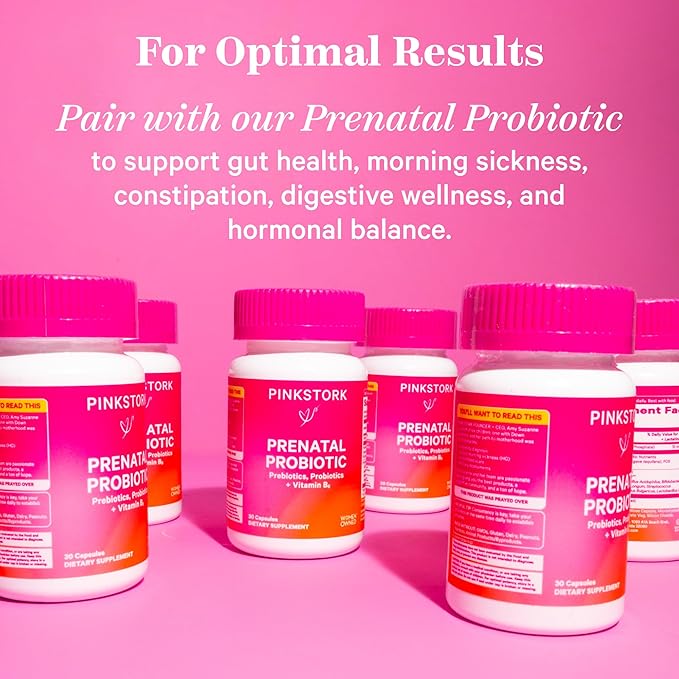 Pink Stork Total Prenatal Vitamins 3 Month 180 Capsules