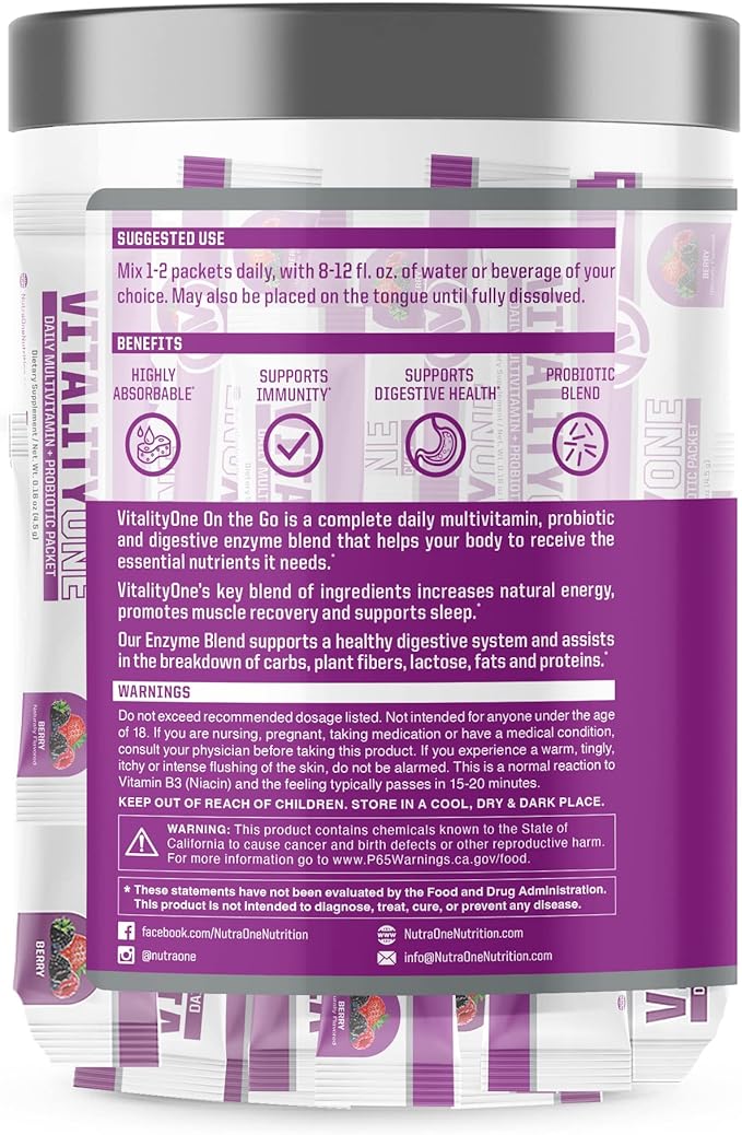 NutraOne VitalityOne on The Go (Berry)