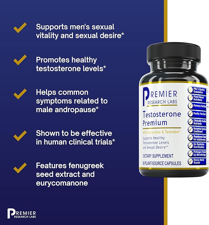 Premier Research Labs Testosterone Premium -90 Plant-Source
