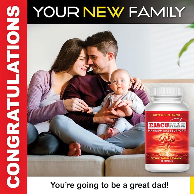 Ejacumax Vitality- Prenatal Vitamins for Men- 60 Capsules