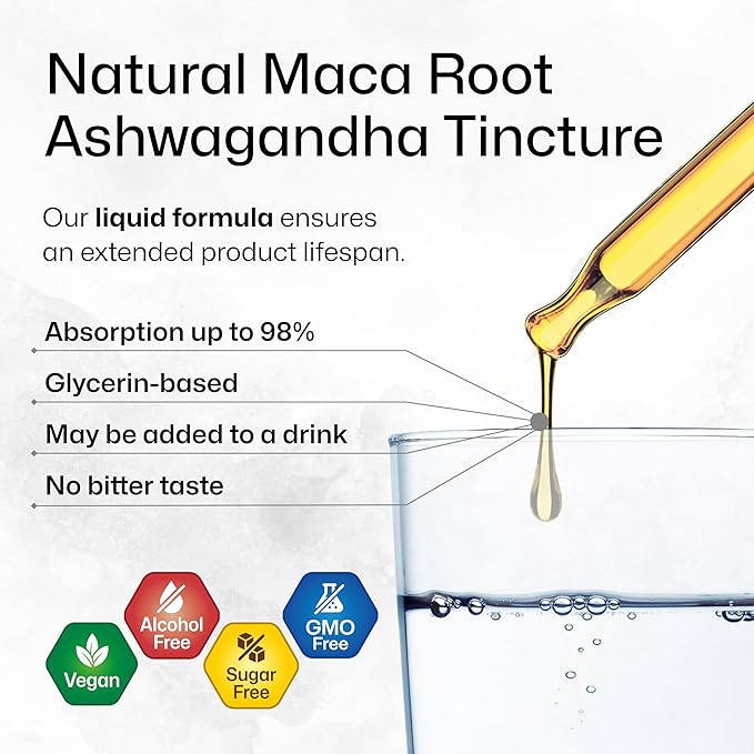 Maca Root and Ashwagandha Tincture 2 Fl.Oz.