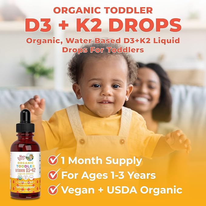 MaryRuth Organics Vitamin D3, Vitamin K2, D3 K2 K2 Drops, K2 D3 D3 Vitamin 1 Fl