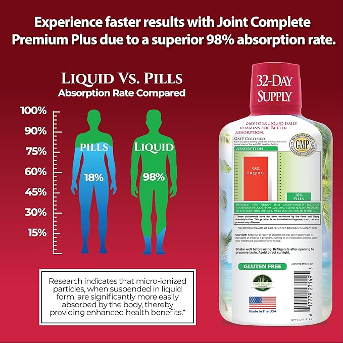 Joint Complete Premium Premium Plus 800mg Turmeric 98% Max 32oz, 32 32 serv