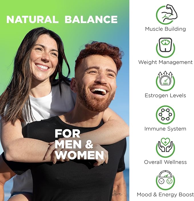 Nutrivein DIM Supplement 400mg Diindolylmethane Plus Bioperine - Maintain Hormone Balance with Estrogen for Menopause and Middle Age - Supports Acne and PCOS Treatment Men & Women