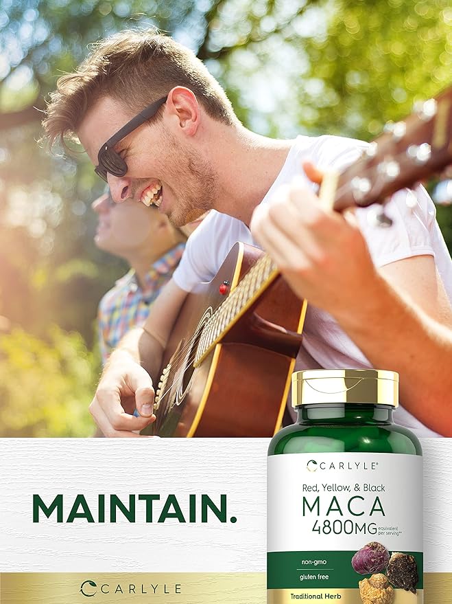 Carlyle Maca Root Capsules 4800mg | 180 Count