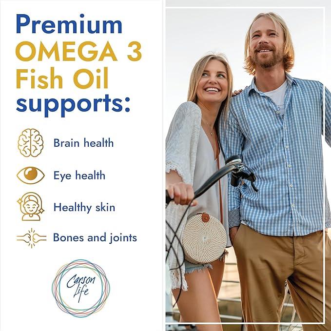 Carson Life DHA & EPA Brain Supplement 60 Capsules 2 Pack