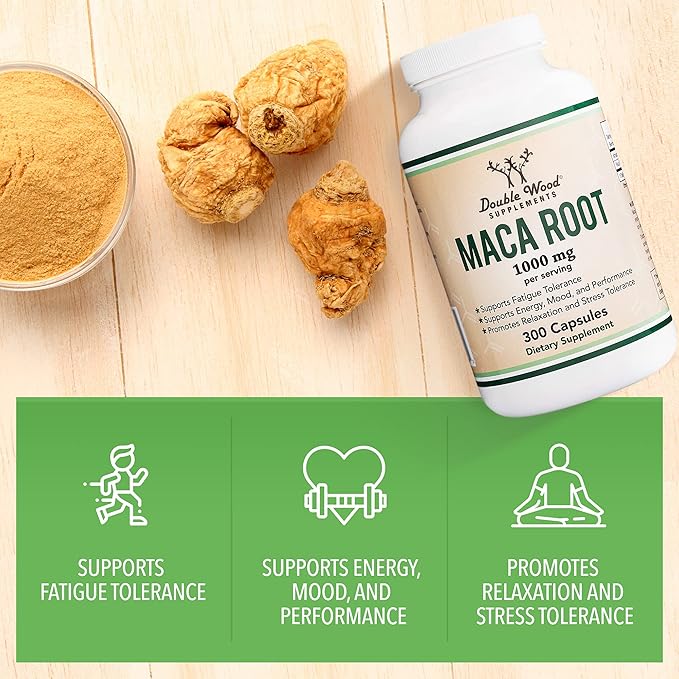 Maca Root Capsules for Women and 300 Count (1,000mg of