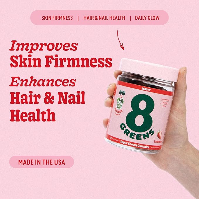 8Greens Skin Gummies with Collagen & Biotin 50 Vegan