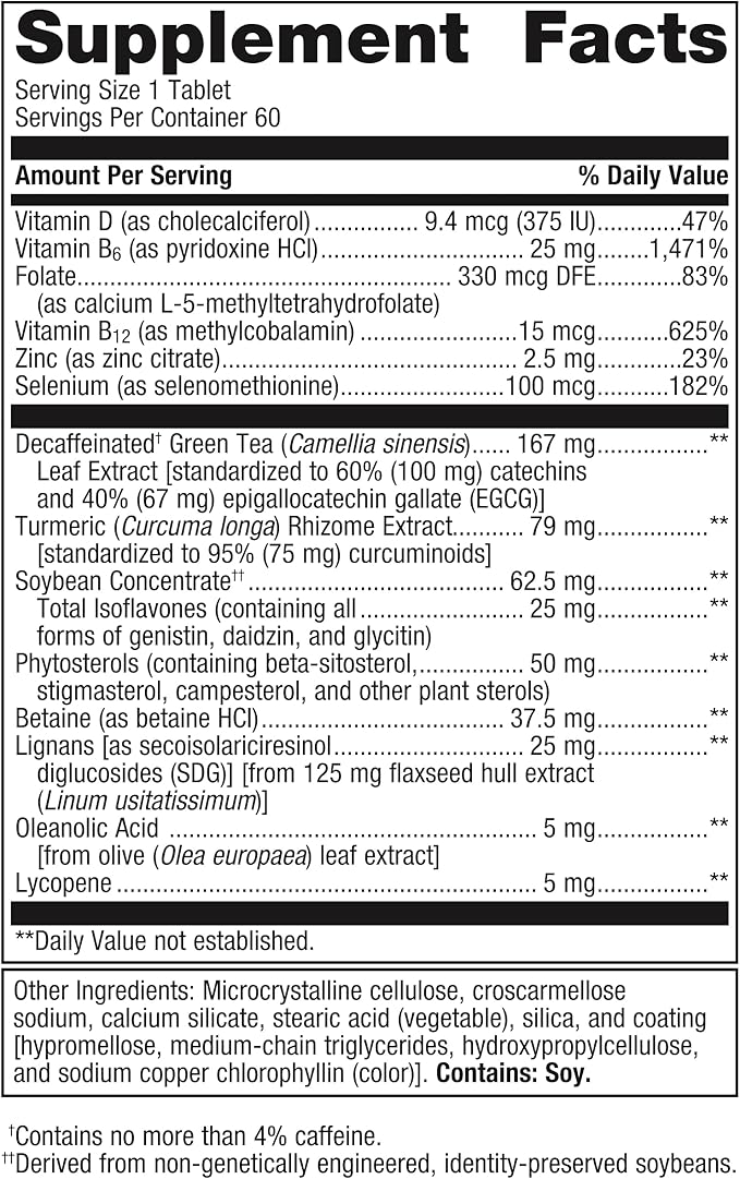 Metagenics Testralin - Testosterone Support for Men 40+* - Estrogen & Testosterone Metabolism Supplement* - with Flax Seed, Green Tea Leaf & Phytosterols- Gluten-Free - 60 Tablets