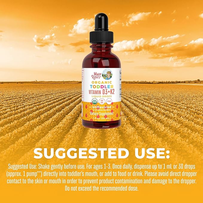 MaryRuth Organics Vitamin D3, Vitamin K2, D3 K2 K2 Drops, K2 D3 D3 Vitamin 1 Fl