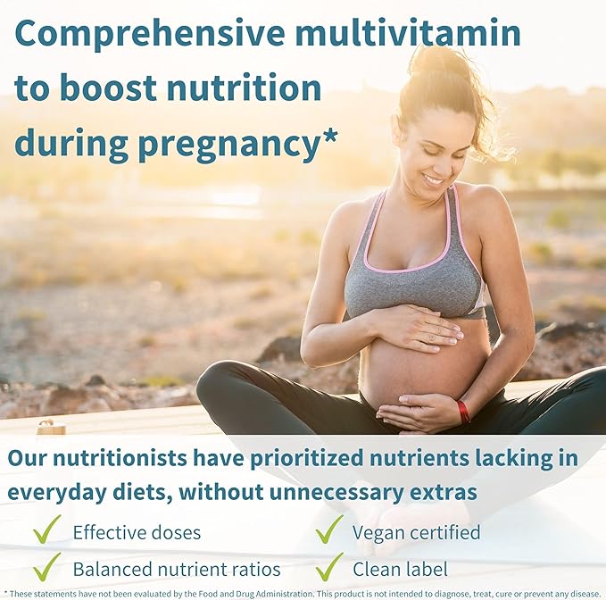 Methylated Prenatal Multivitamin, Folate for MTHFR, 6 x 60 Tablets,
