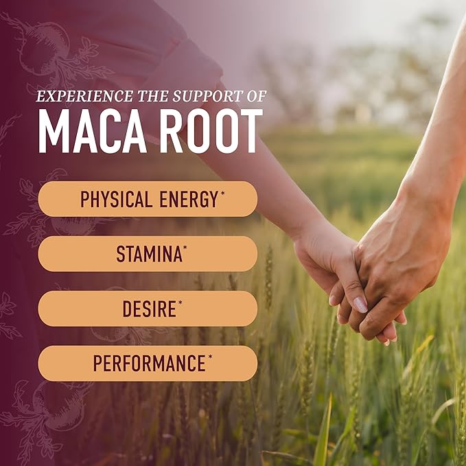 Maca Root Gummies with Natural Peach Flavor 200MG Extra 60 Gummies