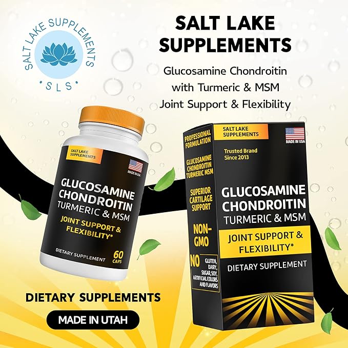 Glucosamine Chondroitin with Turmeric and MSM Supplement 60 ct.