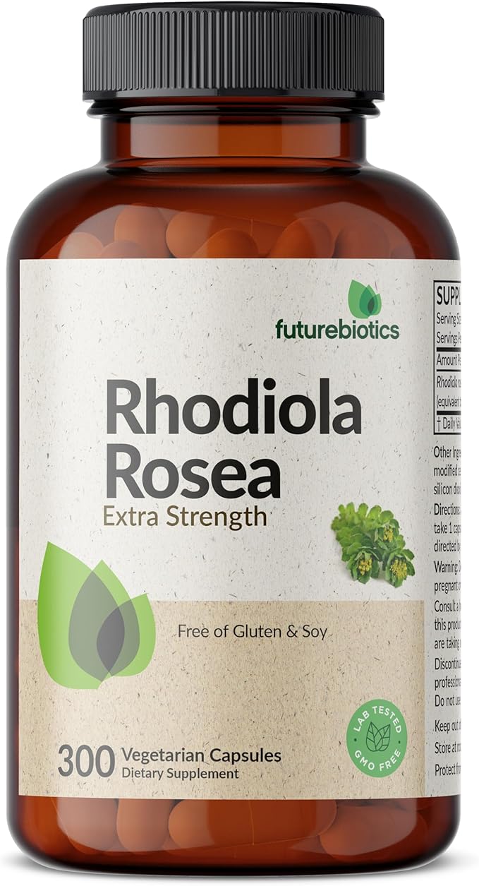 Futurebiotics Rhodiola Rosea 1000 MG Adaptogenic 300 Vegetarian