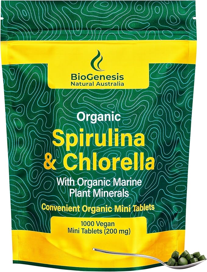 Organic Spirulina & Chlorella + Marine (200 mg) (1000)