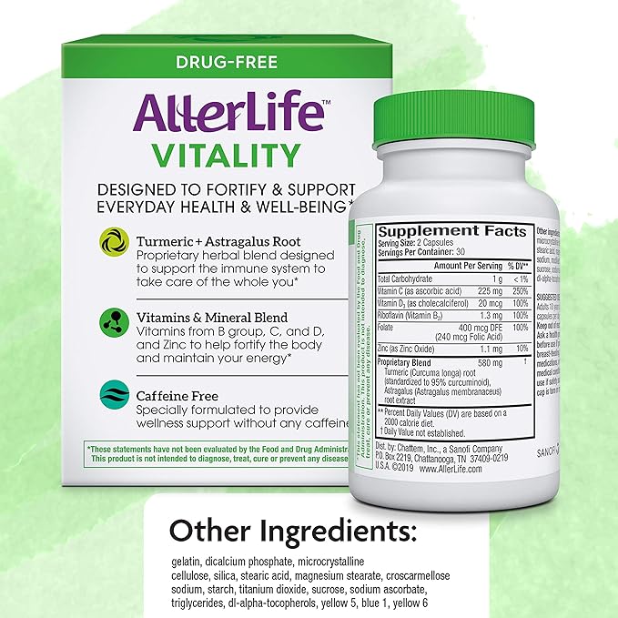 Vitality Capsules, Daily Allergy Supplements 60-Count