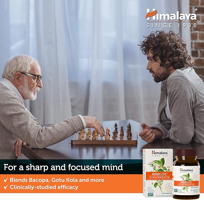 Himalaya MindCare, Nootropic Brain Supplement Booster 1170 mg, 60 Capsules