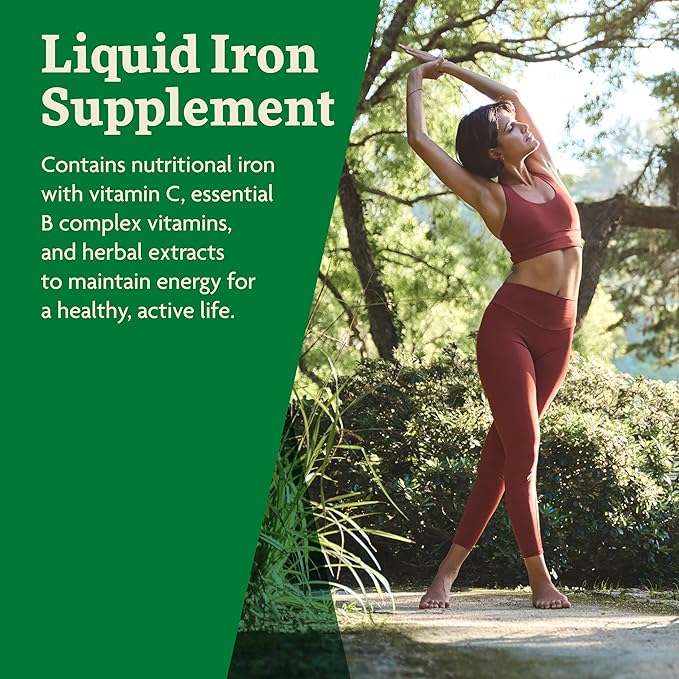 Floradix by Salus Iron & Herbs - Liquid Herbal Supplement for Energy Support - Iron Supplement with Vitamin C & B Complex Vitamins - for Men & Women - 23 oz