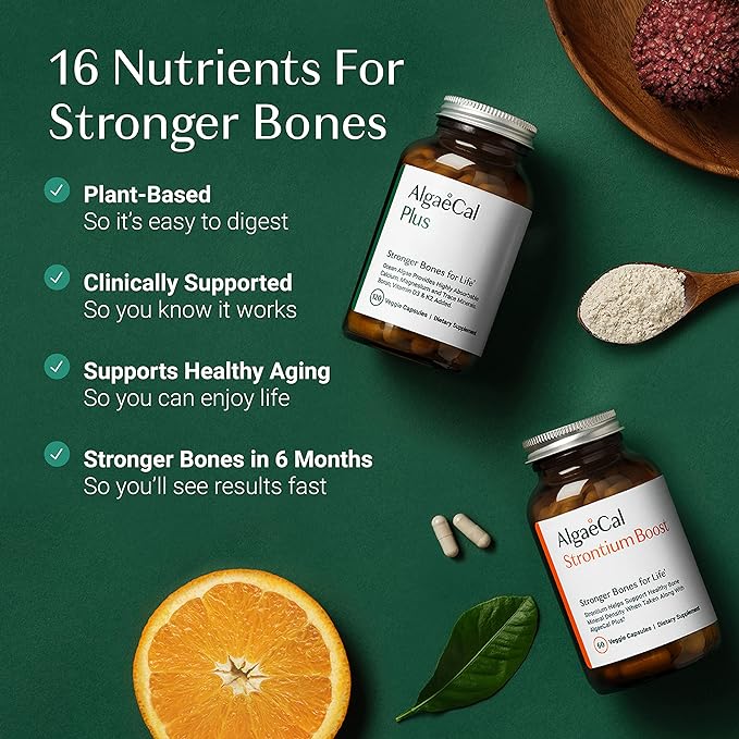 AlgaeCal - Bone Builder Pack K2 (100mg), (100mg), D3 D3 (1600 (1600 IU), 16 nutrients
