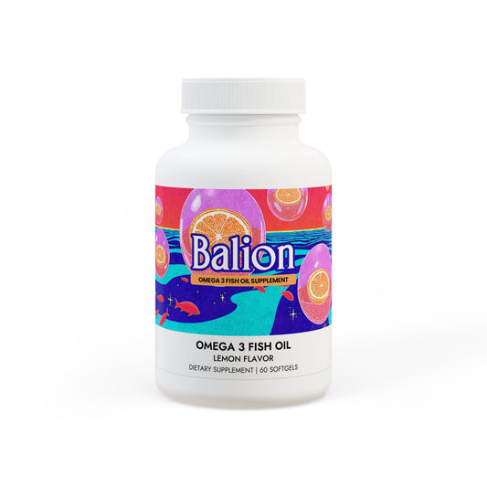 Omega 3 Fish Oil Supplement (60 Softgels)