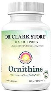Dr Clark Store, Ornithine Vegetarian Supplement, 500 mg, 100 Tapioca