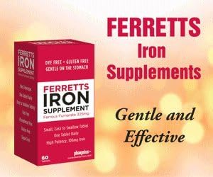 Iron Tablets 106mg (325mg Ferrous Fumarate) - 60 Day Supply of High Potency Iron Supplements for Women & Men - Gentle & Non-Constipating Iron Supplements for Anemia - 60 Iron Pills Per Bottle