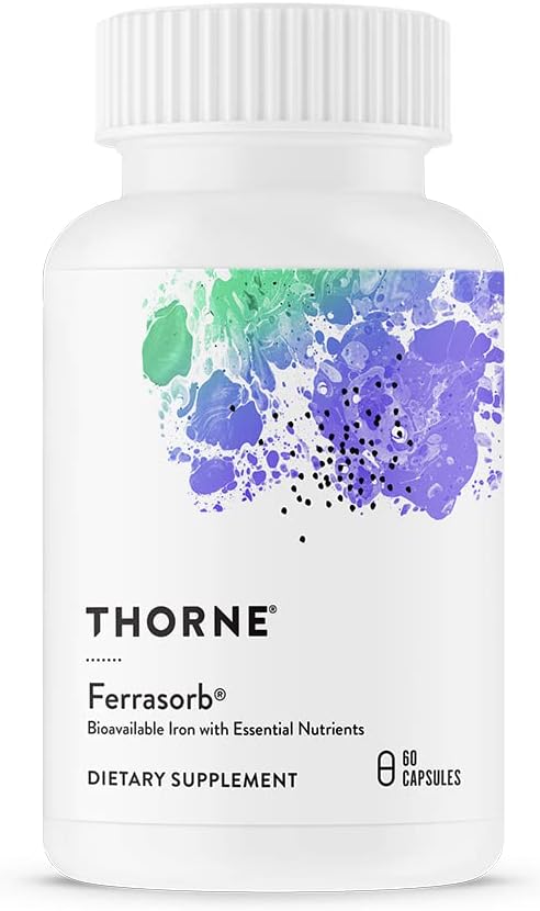 THORNE Ferrasorb - 36 mg Iron 60 Capsules