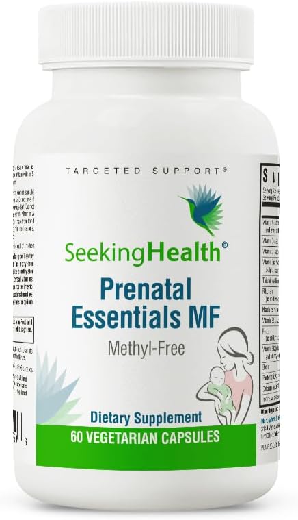 Seeking Health Prenatal Essentials MF B6, Zinc B12-60 Capsules