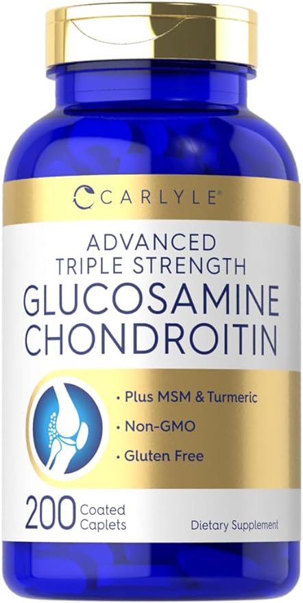 Carlyle Glucosamine Chondroitin MSM Turmeric 4050 mg 200 Count