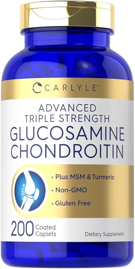 Carlyle Glucosamine Chondroitin MSM Turmeric 4050 mg 200 Count