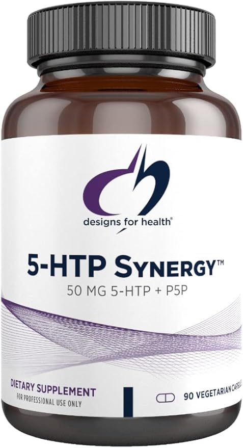 Designs for Health 5-HTP 50mg B6 (P-5-P) (P-5-P) - 5-HTP Synergy 50 mg (90 Capsules)