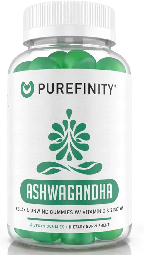 Ashwagandha Gummies with Vitamin D & 60 Gummies