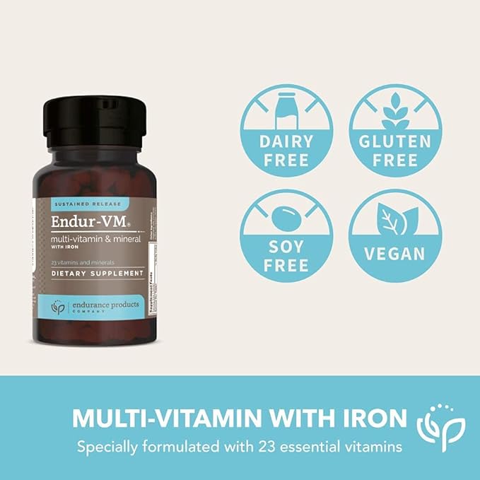 ENDUR -VM with Iron, Daily Multi-Vitamin B12, Calcium 150 Tablets