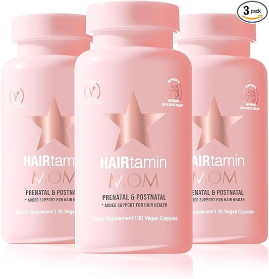 HAIRtamin MOM Vegan Prenatal & Postnatal (3-Pack)