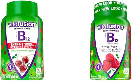 Vitafusion Vitamin B12 Gummy Vitamins 1 Brand, 90 and 60 Count