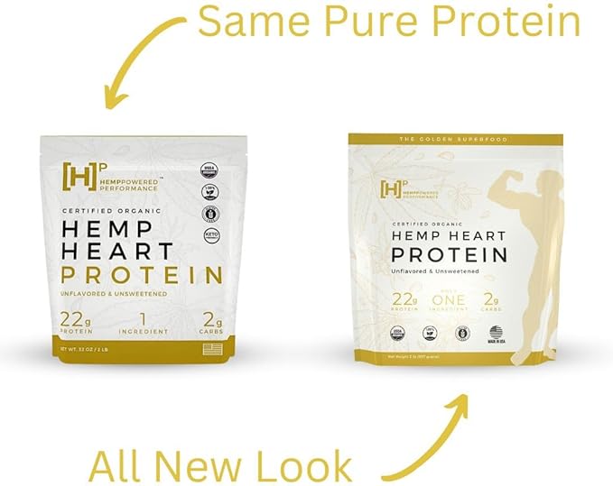 Performance Organic Hemp Heart Protein Powder, 2Ibs