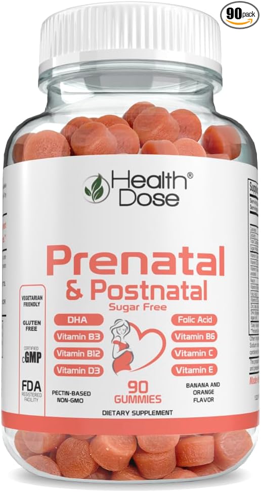 Prenatal/Postnatal Complex Supplement. Vitamin B6, B12, 90Ct