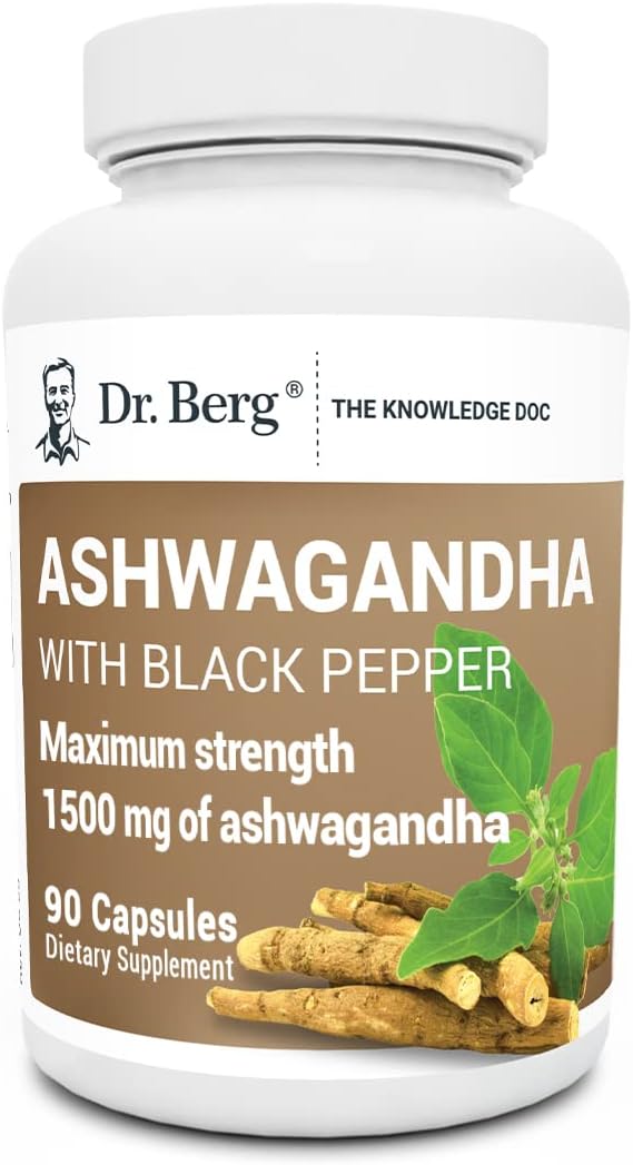 Dr. Berg Ashwagandha Capsules 1500mg 90 Capsules