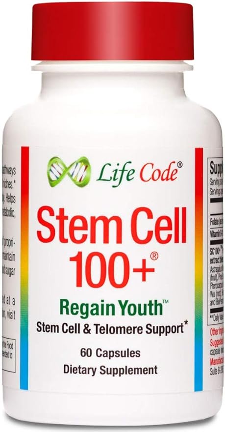 Stem Cell 100+: Multi-Pathway Anti-Aging & Regeneration Supplement Supports Stem Cells, Telomeres, Longevity Genes, Vascular Circulation, Neural Function, Autophagy, and More