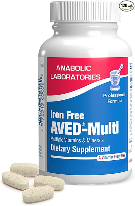 Iron Free Daily Multivitamin for Men 120 Tablets