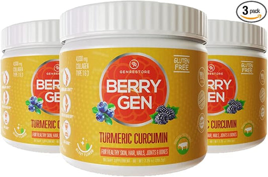 Turmeric Curcumin Collagen Powder with Vitamin 90 Servings (3)