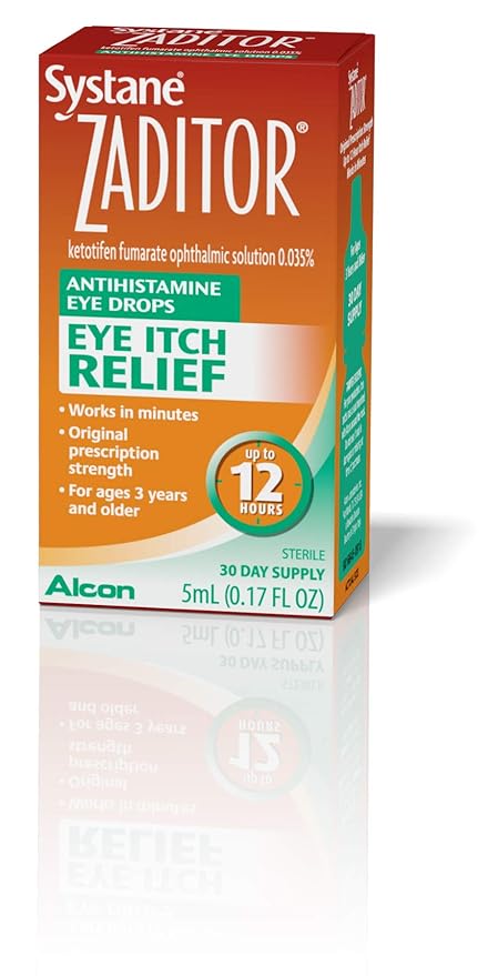 Zaditor Antihistamine Eye Drops, 5-mL