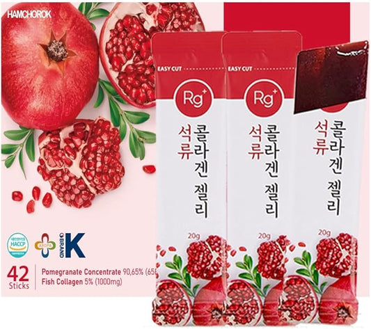 Rg+ Anti-Aging Korean-Beauty Pomegranate Collagen Jelly 20g x42 x42 stick/ (42)