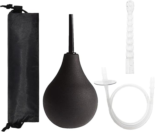 Enema Kit with 2 Reusable Nozzle 24in Hose, 7.6oz Heat