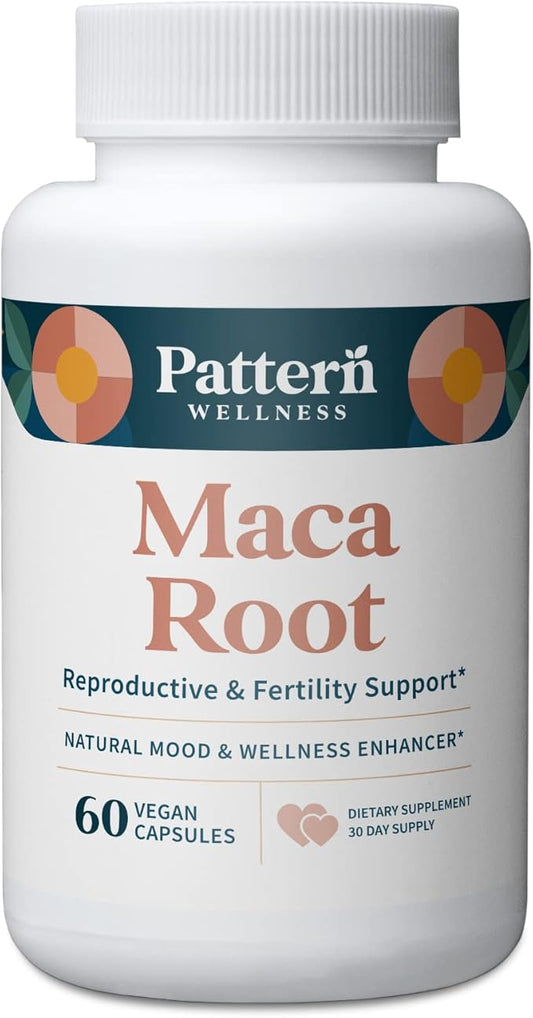 Pattern Wellness Maca Root for Men 10,000mg - 60 Vegan