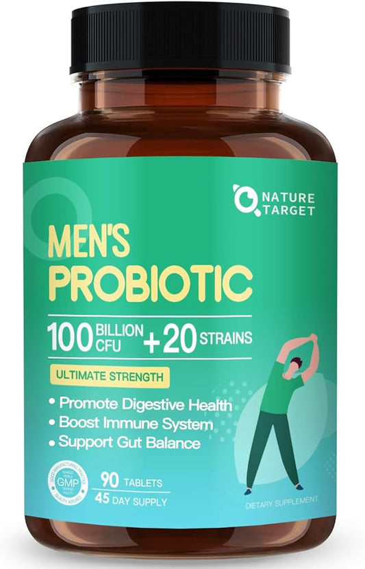 Probiotics for Men Digestive Health 100 (90 Tablets)